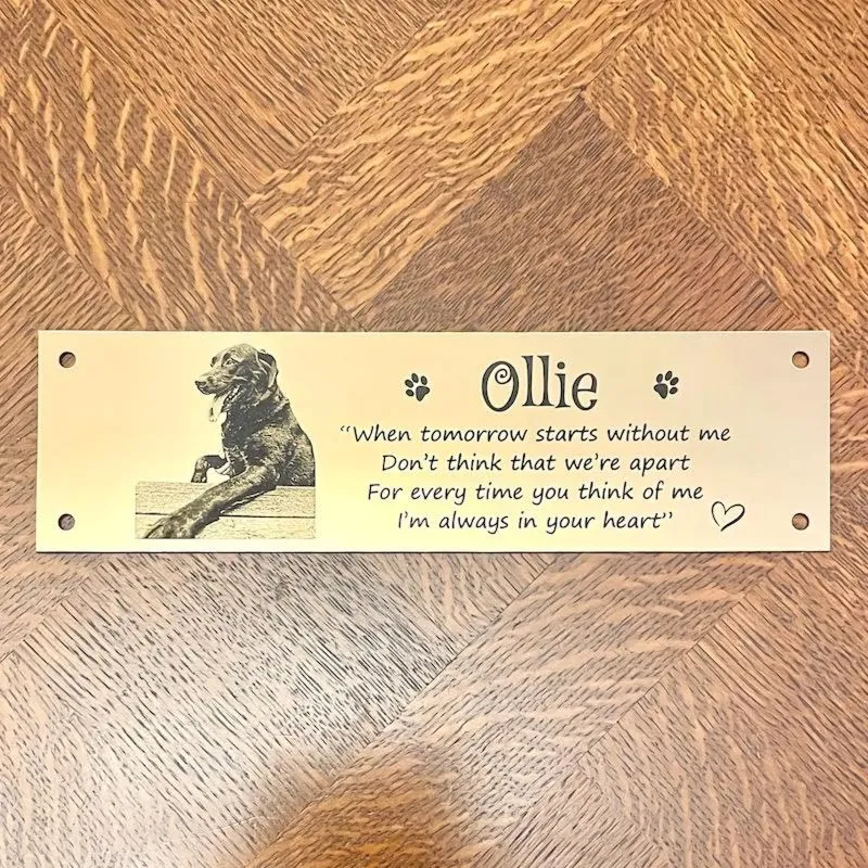 Dog Memorial Guide 4 Dog Memorial Plaque