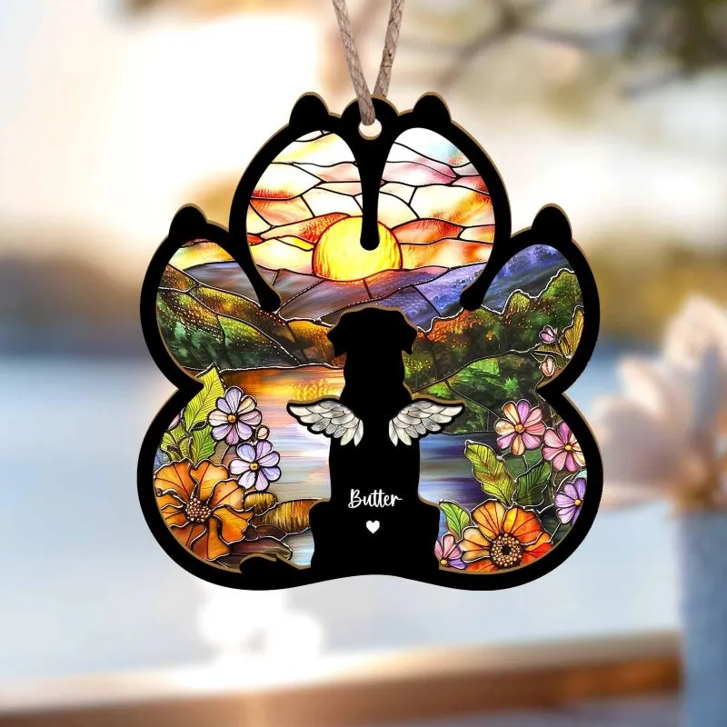 Dog Memorial Guide 10 Dog Memorial Suncatcher