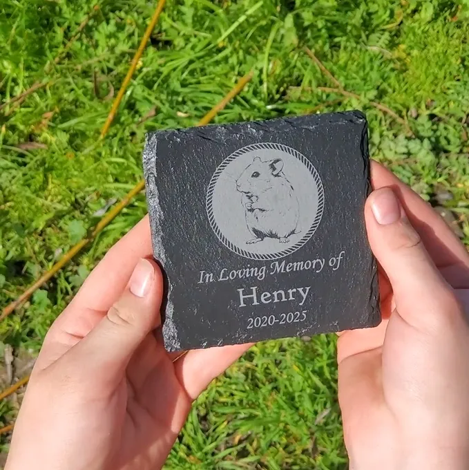 Slate Memorial Stones for Pets 5 ④ Mini Garden Slate