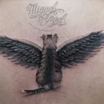 Angel Cat Memorial Tattoos (2)