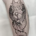 Angel Cat Memorial Tattoos (2)