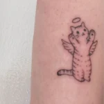 Angel Cat Memorial Tattoos (2)
