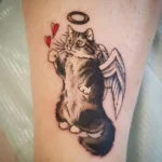 Angel Cat Memorial Tattoos (2)