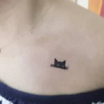 Black Cat Memorial Tattoo