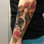 Boxer Dog Memorial Tattoo