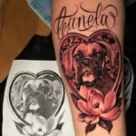 Boxer Dog Memorial Tattoo 5