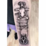 Boxer Dog Memorial Tattoo 7