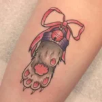 Cat Paw Print Memorial Tattoo​