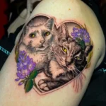 Cat Portrait Memorial Tattoo