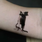 Cat Portrait Memorial Tattoo