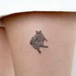Cat Portrait Memorial Tattoo