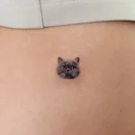 Cat Portrait Memorial Tattoo