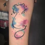 Cat Silhouette Memorial Tattoo