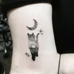Cat Silhouette Memorial Tattoo