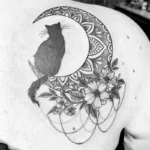 Cat Silhouette Memorial Tattoo