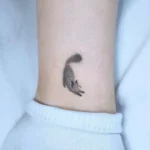 Cat Silhouette Memorial Tattoo