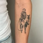 Dad and Horse Memorial Tattoo