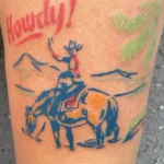 Dad and Horse Memorial Tattoo