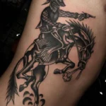 Dad and Horse Memorial Tattoo