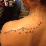 Dog Memorial Tattoo With Quotes
