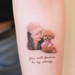 Dog Memorial Tattoo With Quotes 4