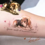 Dog Memorial Tattoo With Quotes 6