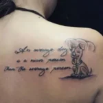 Dog Memorial Tattoo With Quotes 7