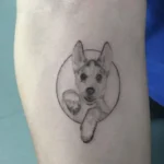 Dog Memorial Tattoos For Females 3