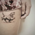 Dog Memorial Tattoos For Females 6