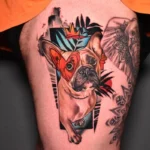 Dog Memorial Tattoos For Guys 6