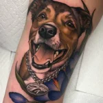 Dog Memorial Tattoos For Guys 7