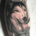 Dog Memorial Tattoos For Guys 8