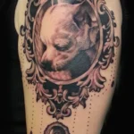Dog Memorial Victorian Tattoo 4