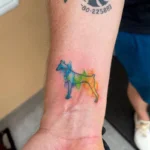 Dog Memorial Watercolor Tattoo 2