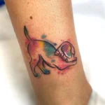 Dog Memorial Watercolor Tattoo 4