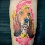 Dog Memorial Watercolor Tattoo 5