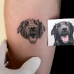 Dog Portrait Memorial Tattoo