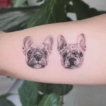 Dog Portrait Memorial Tattoo 2