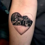 Dog Portrait Memorial Tattoo 6