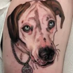 Dog Portrait Memorial Tattoo 7