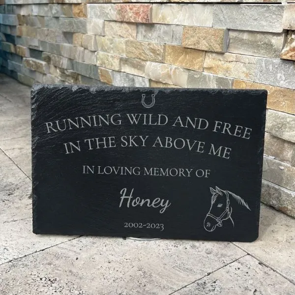 Memorial Stone for Horse 2 Engraved Memorial Stones