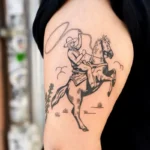 Horse Barrel Racing Memorial Tattoo