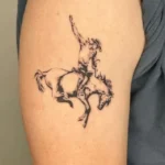 Horse Barrel Racing Memorial Tattoo