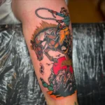 Horse Barrel Racing Memorial Tattoo