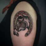 Horse Shoe Memorial Tattoo