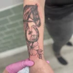 Horse Shoe Memorial Tattoo