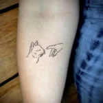 Line Cat Memorial Tattoos
