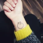 Minimalist Cat Memorial Tattoo