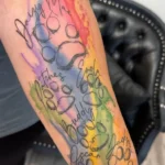 Rainbow Bridge Dog Memorial Tattoo 3