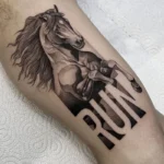Running Horse Memorial Tattoo